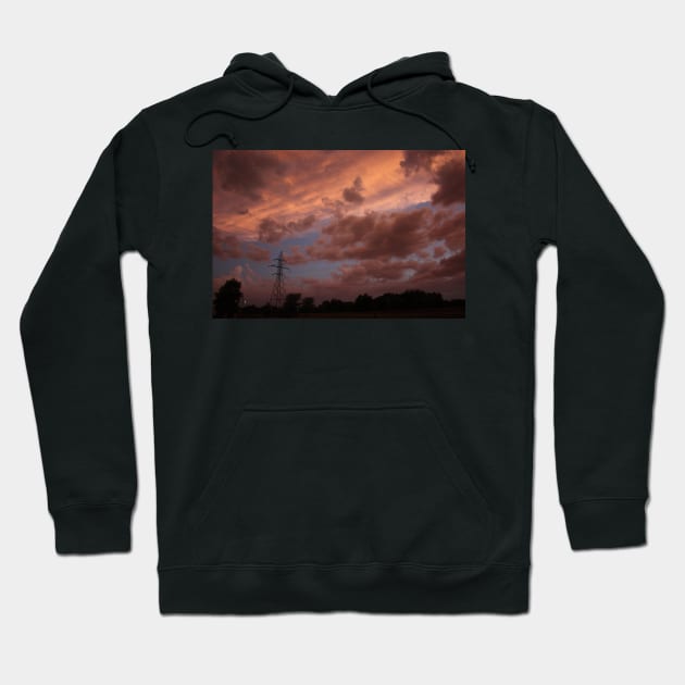 Kansas Stormy Night out back Hoodie by ROBERTDBROZEK